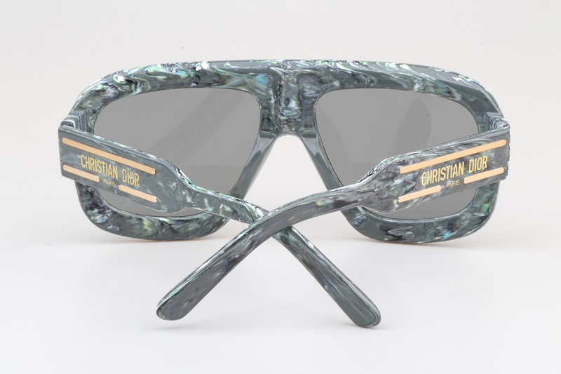 Signature M1U Sunglasses Green Silver