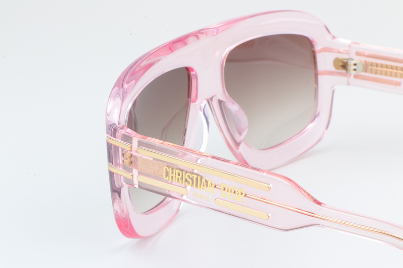 Signature M1U Sunglasses Transparent Pink Gradient Brown