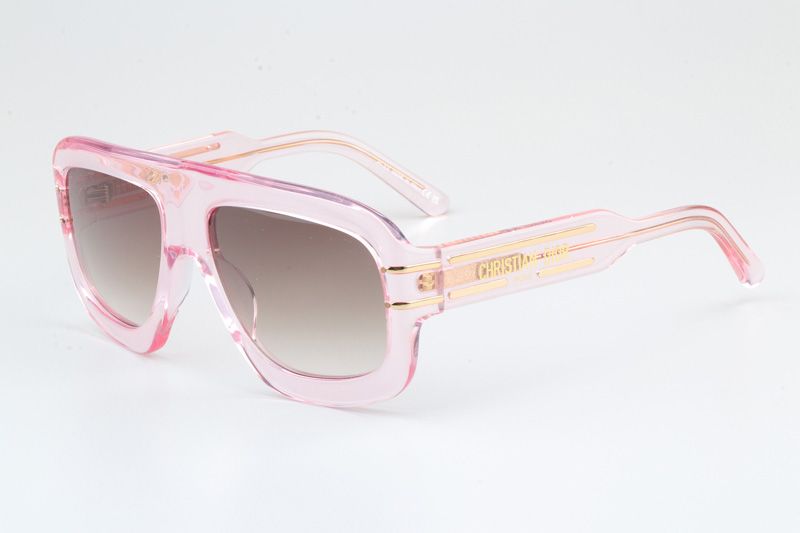 Signature M1U Sunglasses Transparent Pink Gradient Brown