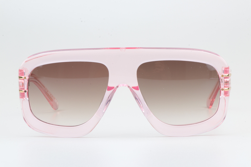 Signature M1U Sunglasses Transparent Pink Gradient Brown