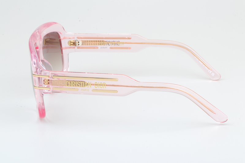 Signature M1U Sunglasses Transparent Pink Gradient Brown