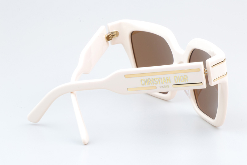 Signature S10F Sunglasses Cream Brown