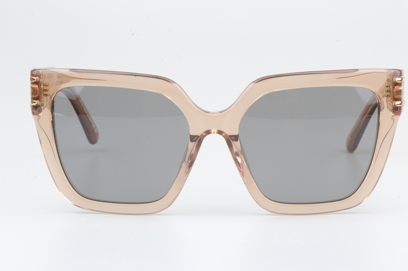 Signature S10F Sunglasses Transparent Brown Silver