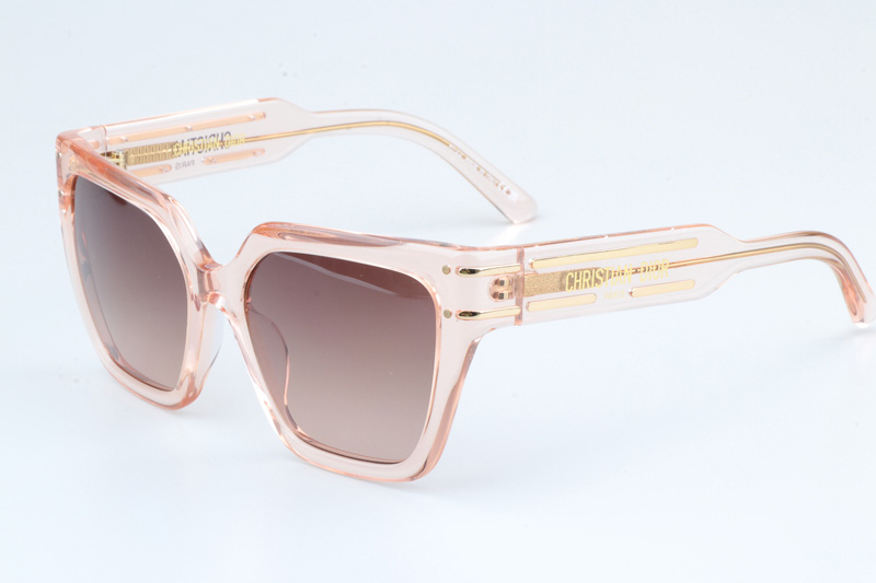 Signature S10F Sunglasses Transparent Pink Gradient Pink