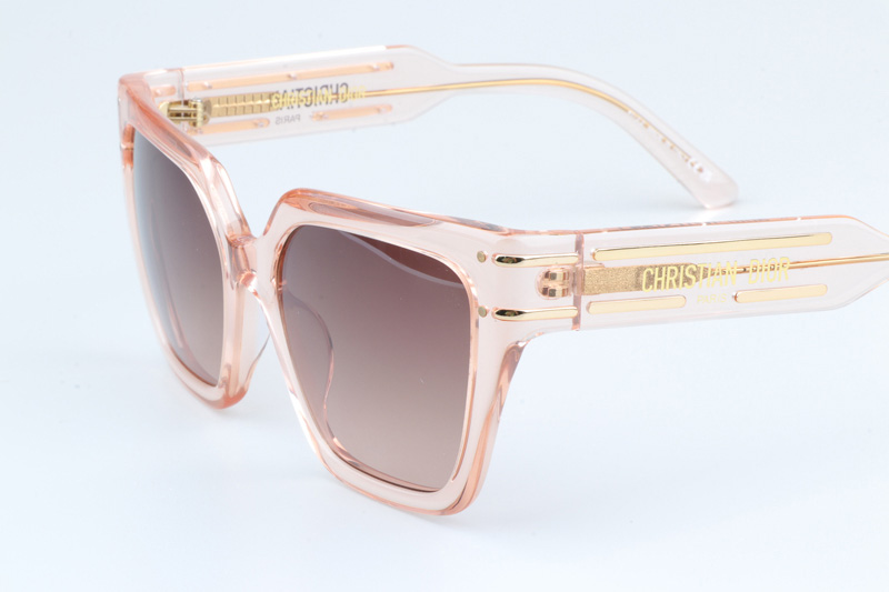 Signature S10F Sunglasses Transparent Pink Gradient Pink