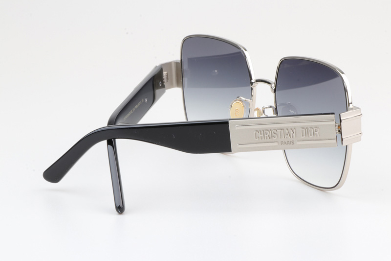 Signature S4U Sunglasses Black Silver Gradient Gray