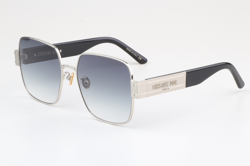 Signature S4U Sunglasses Black Silver Gradient Gray