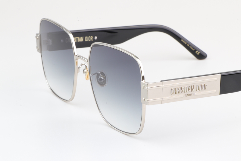Signature S4U Sunglasses Black Silver Gradient Gray