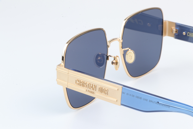 Signature S4U Sunglasses Gold Blue