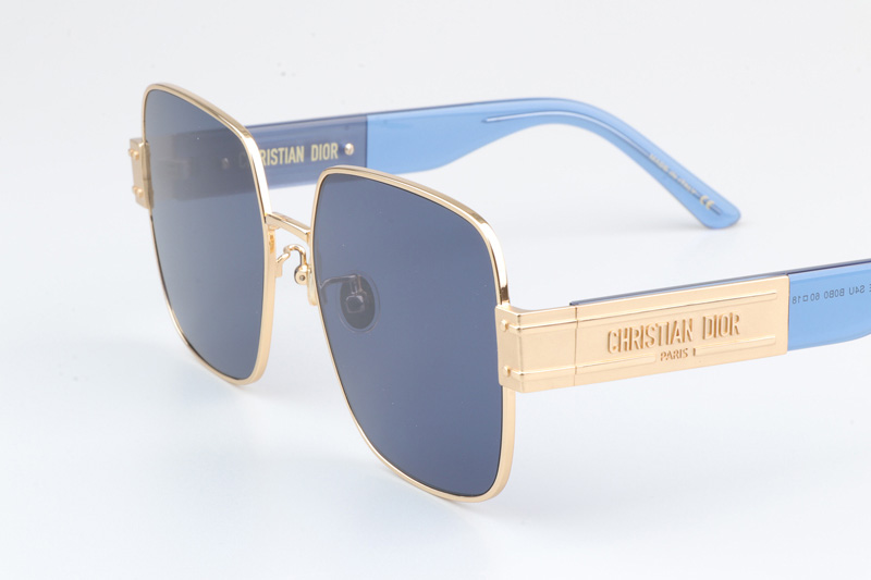 Signature S4U Sunglasses Gold Blue