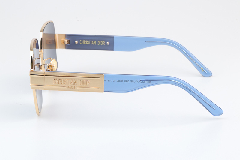 Signature S4U Sunglasses Gold Blue