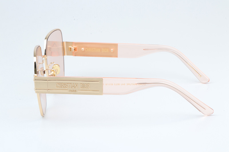 Signature S4U Sunglasses Gold Pink