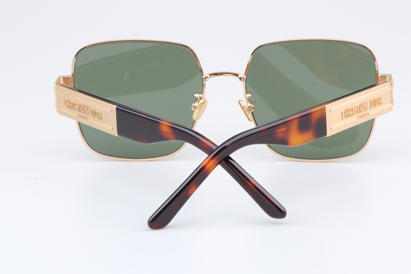 Signature S4U Sunglasses Gold Tortoise Green