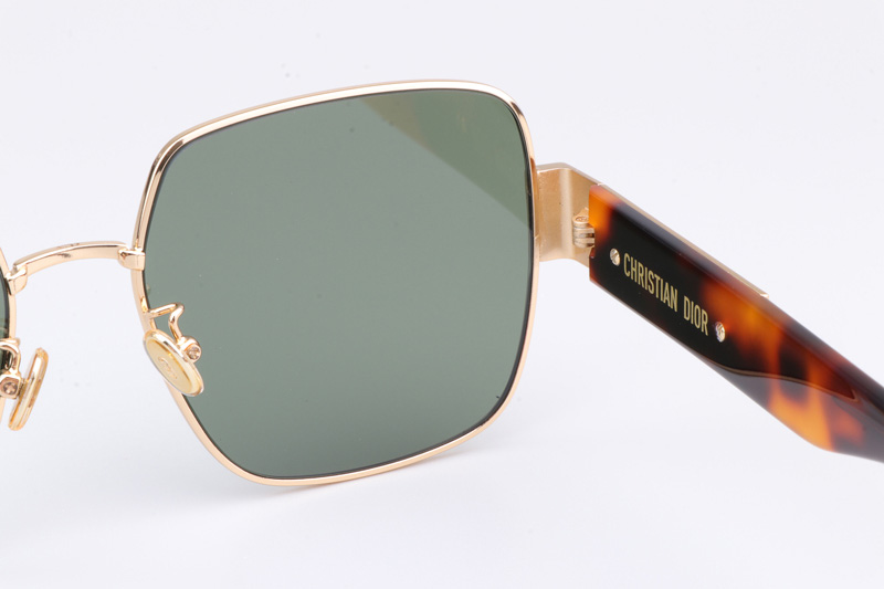 Signature S4U Sunglasses Gold Tortoise Green