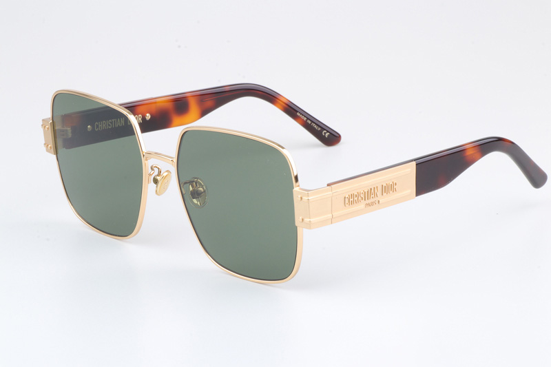 Signature S4U Sunglasses Gold Tortoise Green