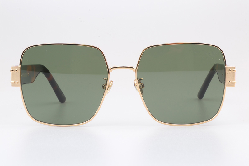 Signature S4U Sunglasses Gold Tortoise Green