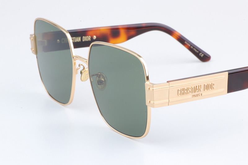 Signature S4U Sunglasses Gold Tortoise Green