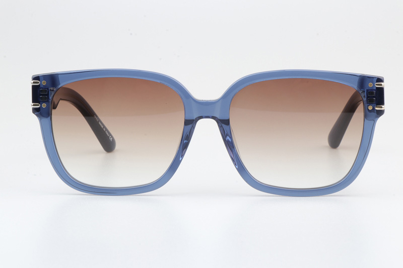 Signature S7F Sunglasses Blue Gradient Brown