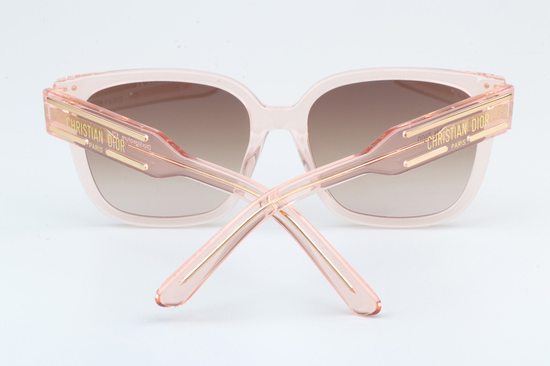 Signature S7F Sunglasses Transparent Pink Gradient Brown