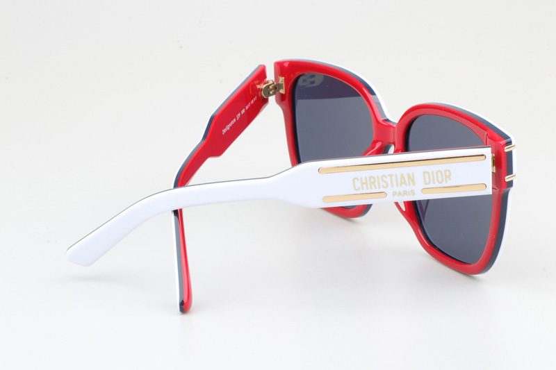 Signature S7F Sunglasses White Red Blue