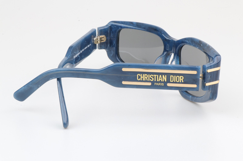 Signature S9U Sunglasses Blue Silver