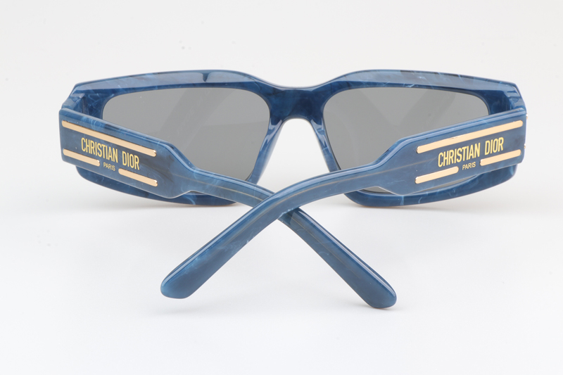 Signature S9U Sunglasses Blue Silver