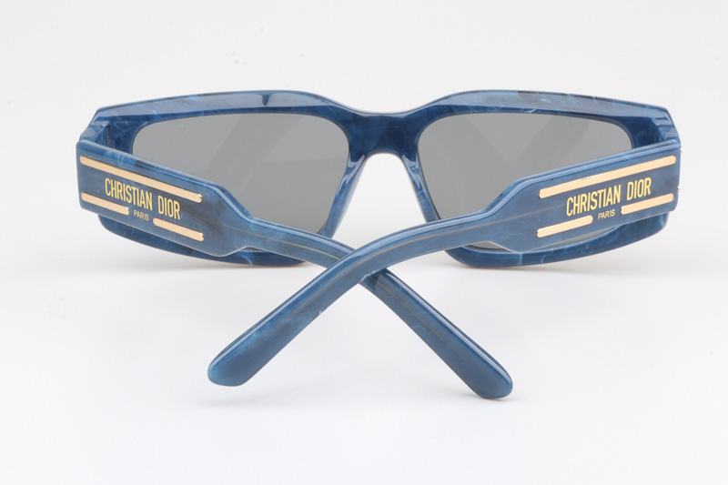 Signature S9U Sunglasses Blue Silver