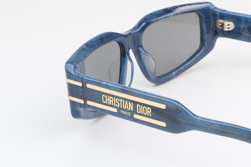 Signature S9U Sunglasses Blue Silver