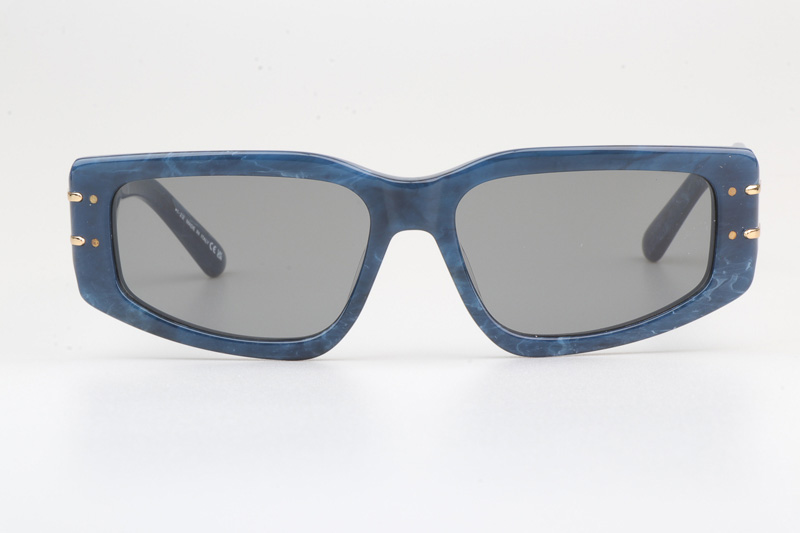 Signature S9U Sunglasses Blue Silver