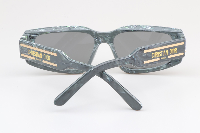 Signature S9U Sunglasses Green Silver