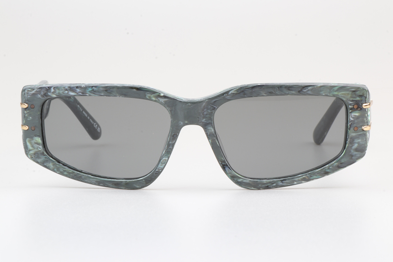 Signature S9U Sunglasses Green Silver