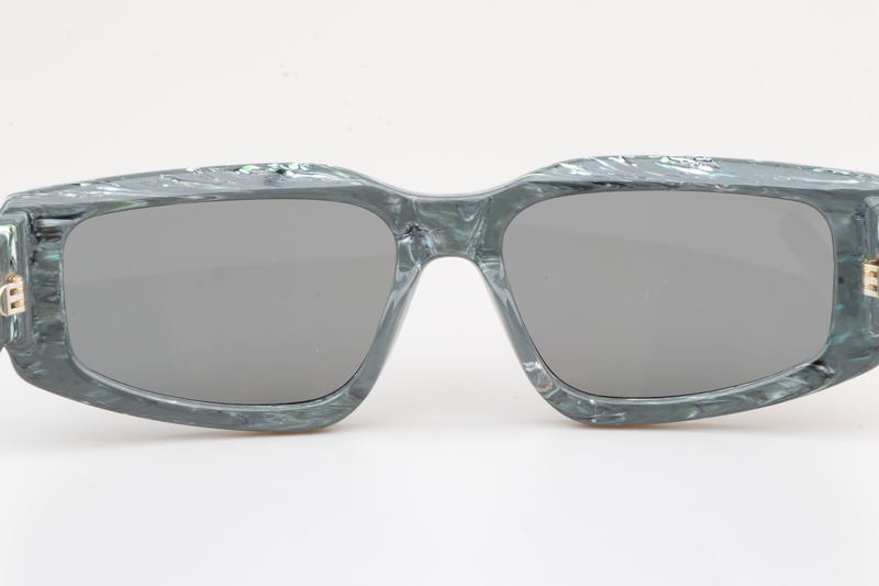 Signature S9U Sunglasses Green Silver