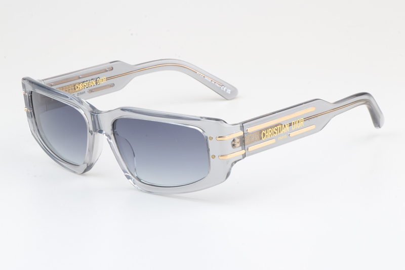 Signature S9U Sunglasses Transparent Gray Gradient Gray