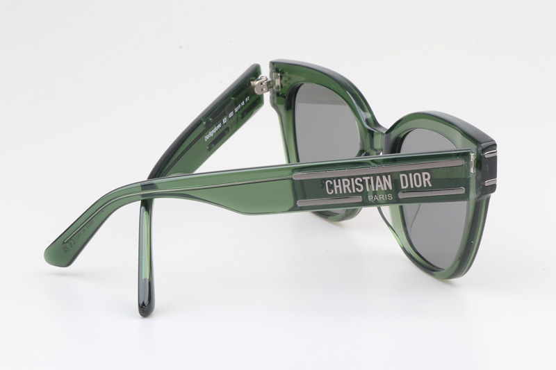 Signatureo B2I Sunglasses Green Silver