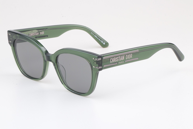 Signatureo B2I Sunglasses Green Silver