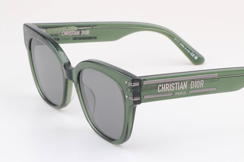 Signatureo B2I Sunglasses Green Silver