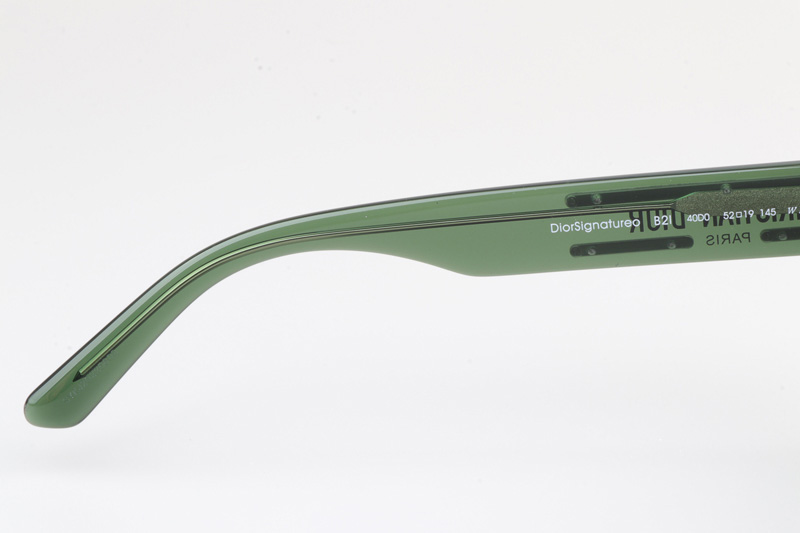 Signatureo B2I Sunglasses Green Silver