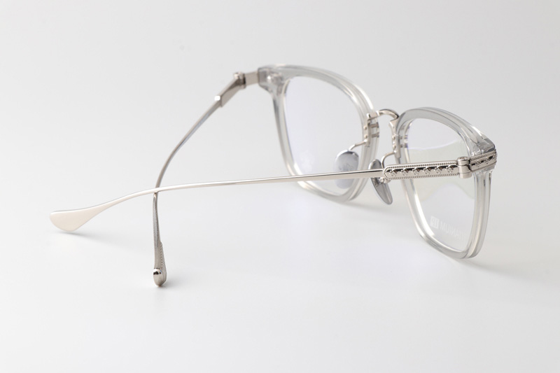 Slagr II Eyeglasses Clear Gray Silver