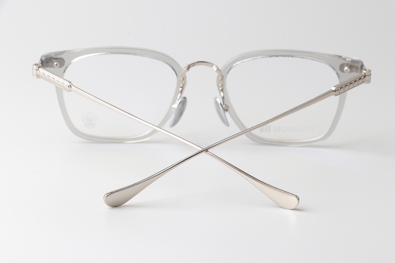 Slagr II Eyeglasses Clear Gray Silver