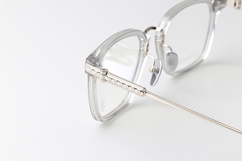 Slagr II Eyeglasses Clear Gray Silver