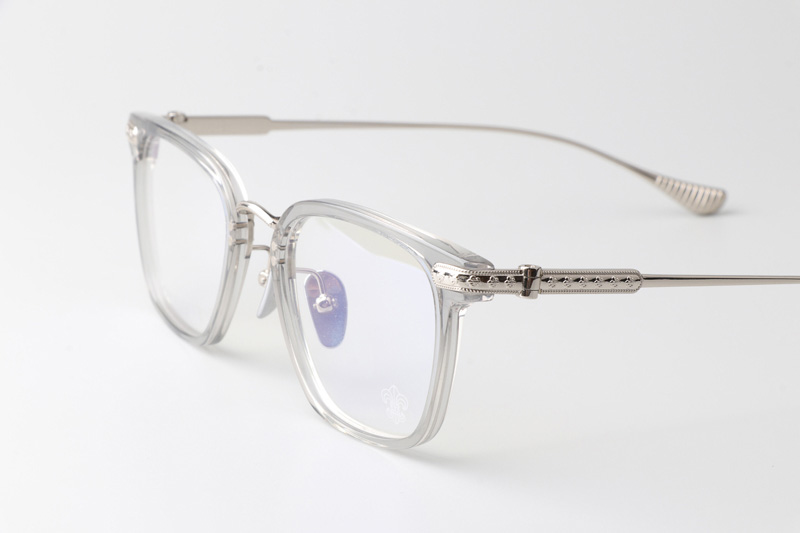 Slagr II Eyeglasses Clear Gray Silver