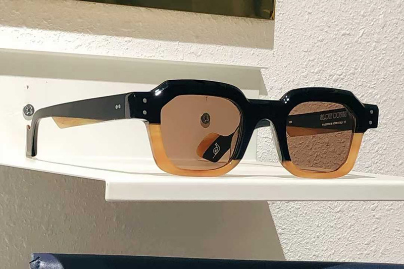 Slow Down Sunglasses Black Yellow Brown