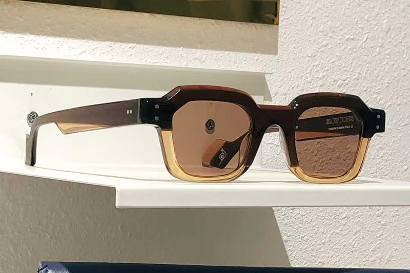 Slow Down Sunglasses Coffee Yellow Brown