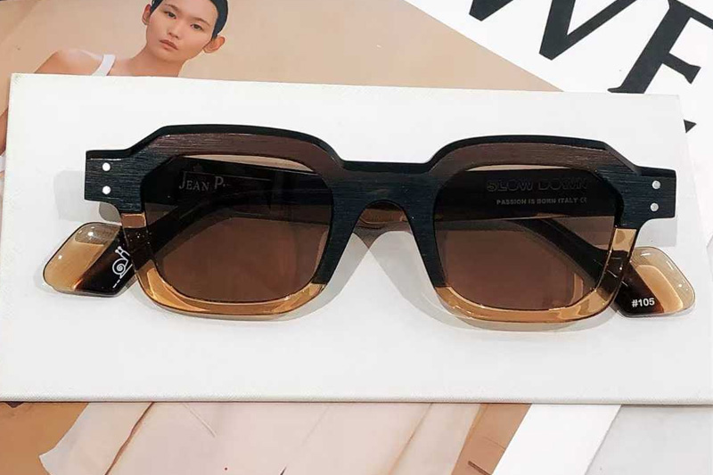 Slow Down Sunglasses Coffee Yellow Brown