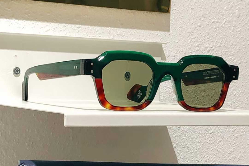 Slow Down Sunglasses Green Tortoise Green