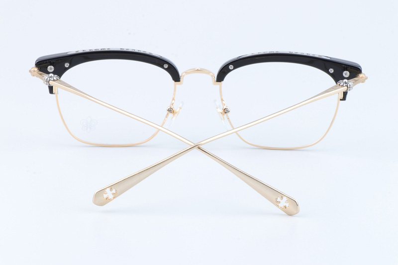 Sluntrapiction Eyeglasses Black Gold