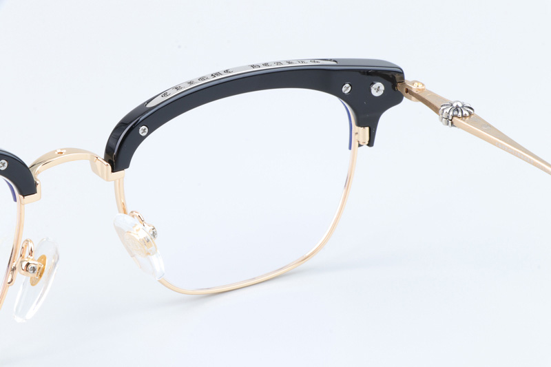 Sluntrapiction Eyeglasses Black Gold