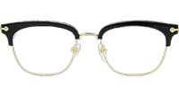 Sluntrapiction Eyeglasses Black Gold