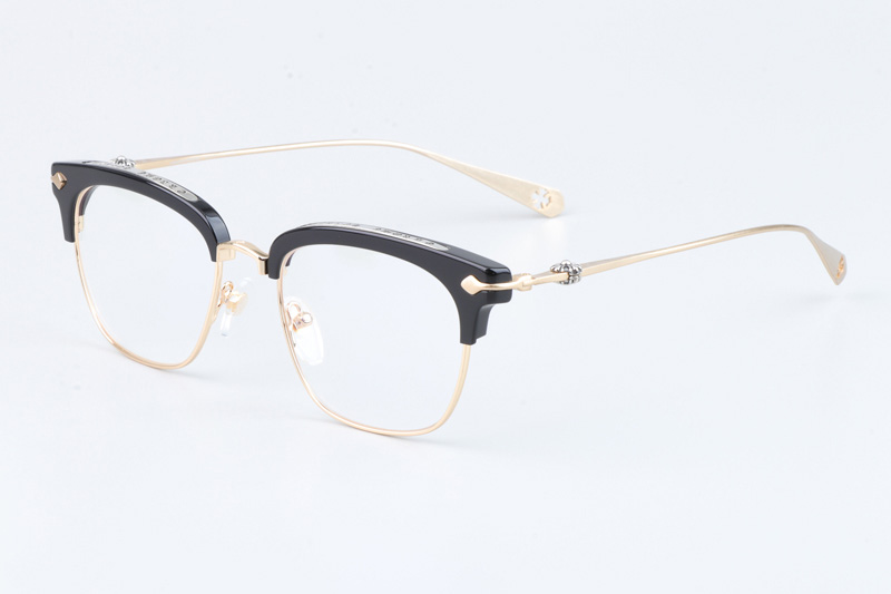 Sluntrapiction Eyeglasses Black Gold