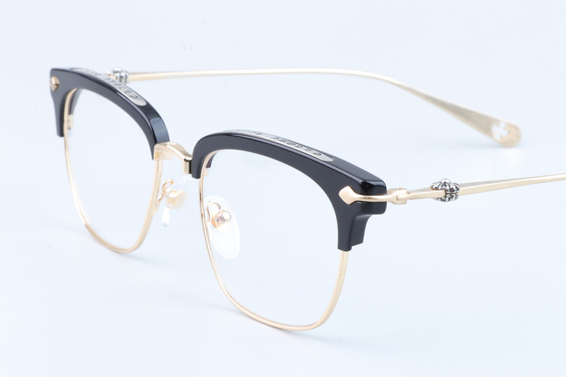 Sluntrapiction Eyeglasses Black Gold